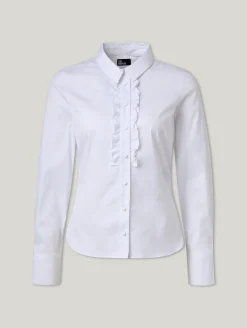 Hemdbluse mit Rüschen