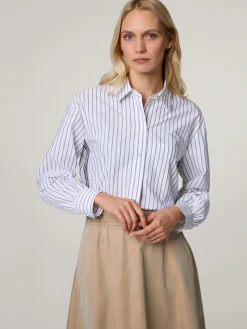Hemdbluse mit Streifen