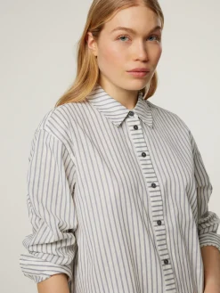 Hemdbluse mit Streifen