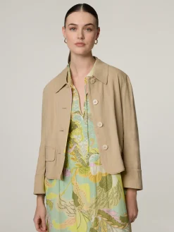 Hemdjacke mit Leinen