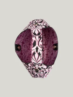 Henkeltasche im Jacquard-Strick