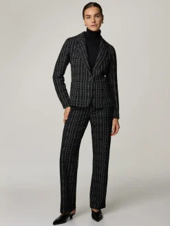 Hose aus Bouclé im Regular Fit