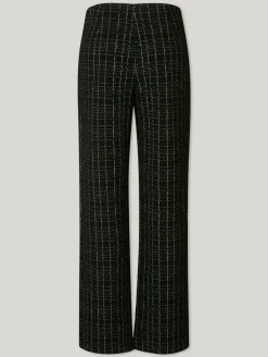 Hose aus Bouclé im Regular Fit