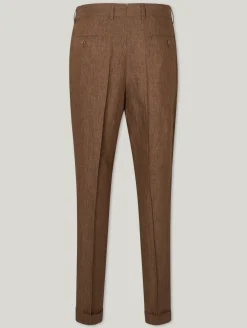 Hose aus Leinen L-PEET-PLEAT