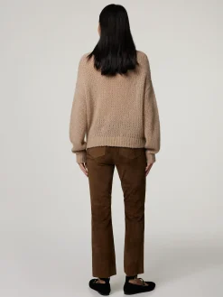 Hose aus Veloursleder