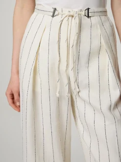 Hose im Loose Fit mit Leinen