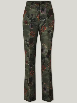 Hose mit Blumen-Print VIOLET