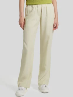 Hose mit Leinen im Straight Fit