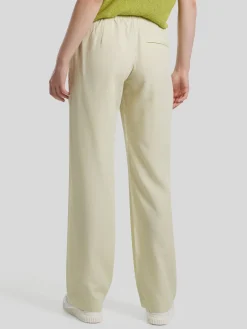 Hose mit Leinen im Straight Fit