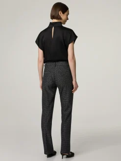 Hose mit Lurex-Details MARON