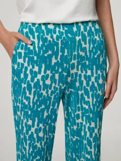 Hose mit Print aus Jersey