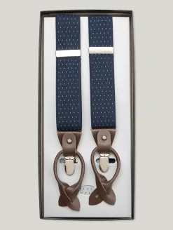 Hosenträger mit Leder-Details