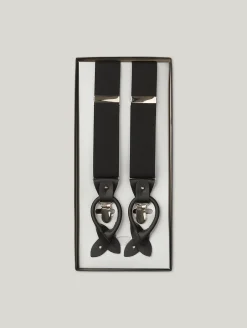 Hosenträger mit Leder-Details