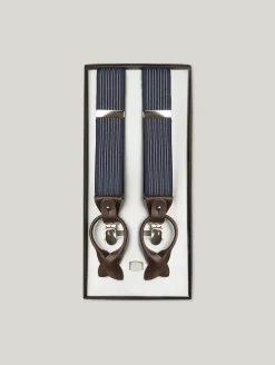 Hosenträger mit Leder-Details