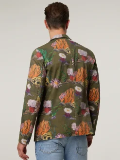 Jacke aus Denim mit Print