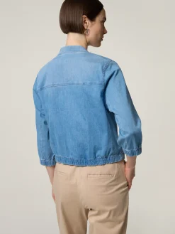 Jacke im Denim-Look