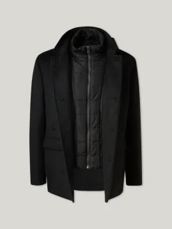 Jacke mit abnehmbarer Blende