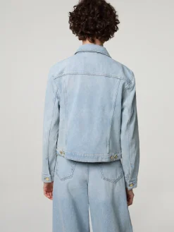 Jeans Jacke mit Baumwolle