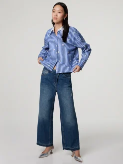Jeans mit weitem Bein
