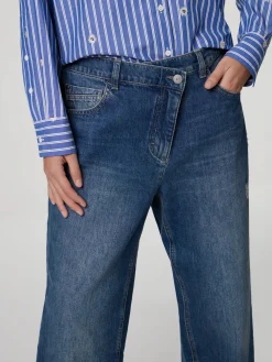 Jeans mit weitem Bein