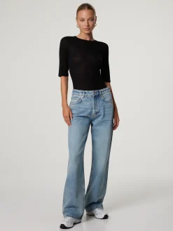 Jeans mit weitem Bein