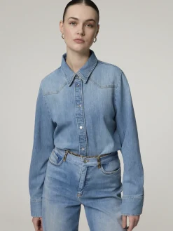 Jeansbluse