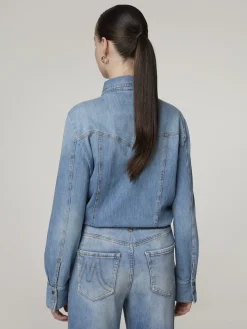 Jeansbluse