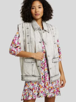 Jeansweste im Oversized-Fit