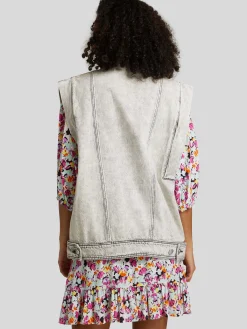 Jeansweste im Oversized-Fit