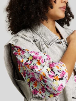 Jeansweste im Oversized-Fit