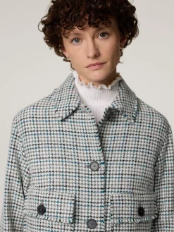 Kastenjacke mit Schurwolle