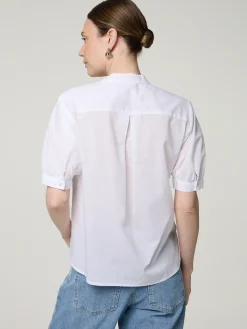 Kurzarmbluse aus Baumwolle