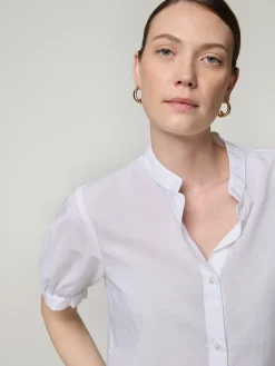 Kurzarmbluse aus Baumwolle