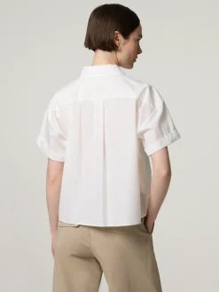 Kurzarmbluse aus Baumwolle