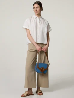 Kurzarmbluse aus Baumwolle