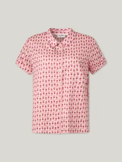 Kurzarmbluse aus Baumwolle