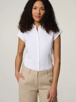 Kurzarmbluse aus Bio-Baumwolle