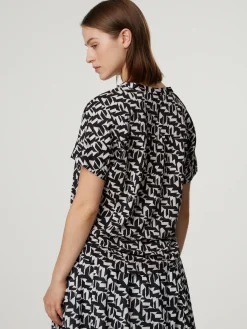 Kurzarmbluse aus Bio-Baumwolle