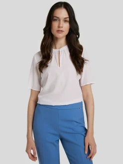 Kurzarmbluse aus Seide