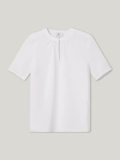 Kurzarmbluse aus Seide