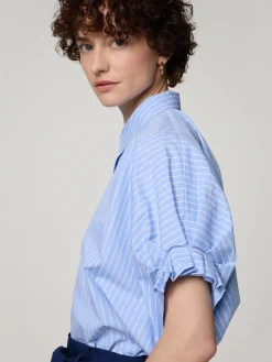 Kurzarmbluse im Oversized Fit