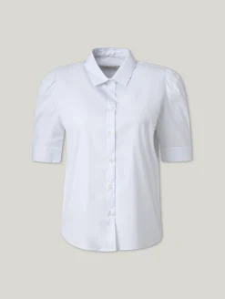 Kurzarmbluse mit Baumwolle