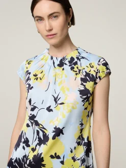 Kurzarmbluse mit Print