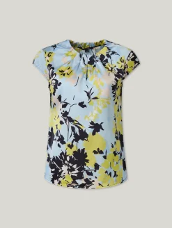 Kurzarmbluse mit Print