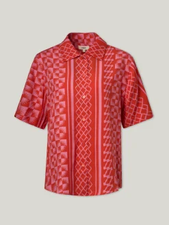 Kurzarmbluse mit Print LUZ