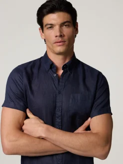 Kurzarmhemd aus Leinen