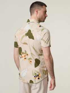 Kurzarmhemd mit floralem Print