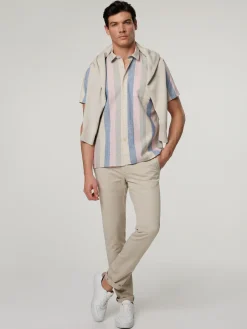 Kurzarmhemd mit Leinen