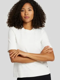 Kurzarmshirt aus Feinstrick