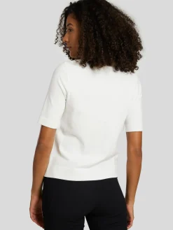 Kurzarmshirt aus Feinstrick